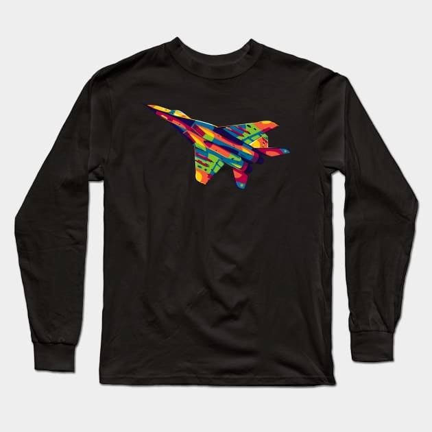 MiG-29A Flying Long Sleeve T-Shirt by wpaprint